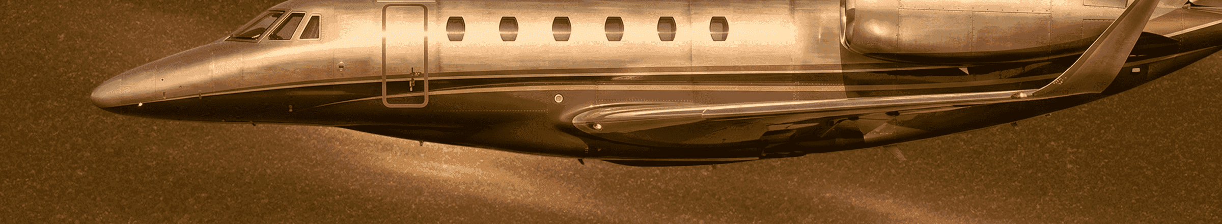 A Bombardier Challenger of the Craft fleet on the ramp